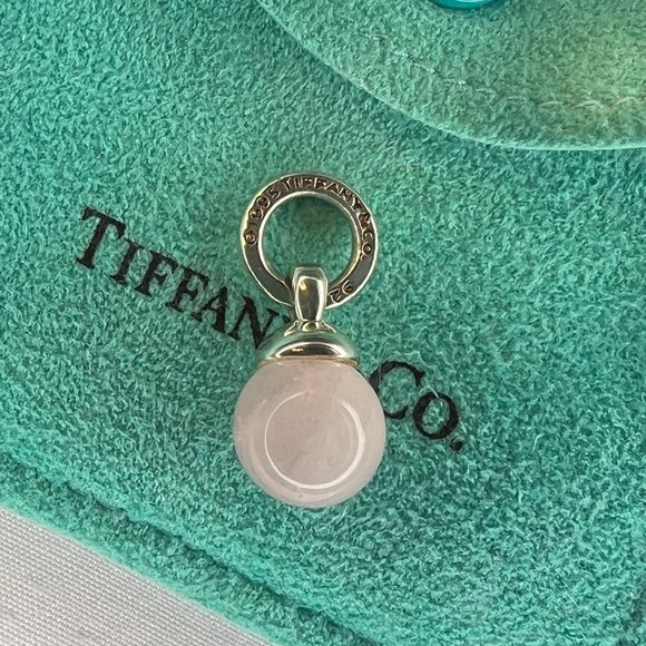 Tiffany & Co. Silver Fascination Pink Quartz Ball Charm - Picture 4 of 10
